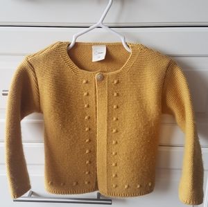Mustard Sweater and Corduroy Romper Set